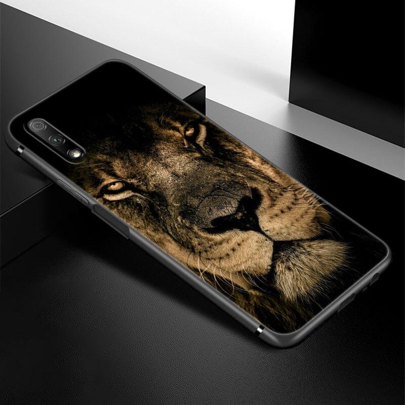Чехол для телефона Lion Tiger Animal для Huawei Honor 7A 8A 9X 20 Pro 8 10X Lite 9A 8C 9C 20E 7S 8S 20S 8X 10i 20i 30i Мягкий черный чехол
