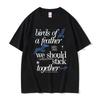 Summer Men's Birds of A Feather Printed T-shirt 100% Pure Cotton Casual Top Hip Hop Trendy Style Harajuku Clothing