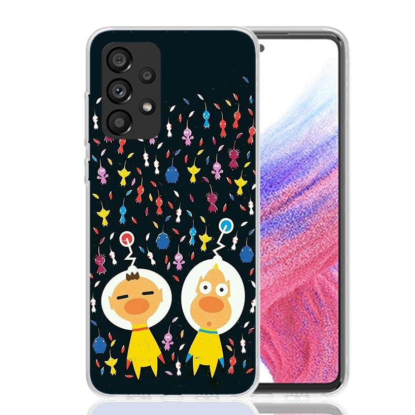 Game P-PikminS 4 Phone Case For Samsung Galaxy A52 A32 A22 A12 A02S A50S A30S A51 A31 AA71 Note 20 Ultra 10 S10 Plus Galaxy A52