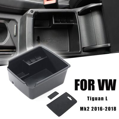 Ящик для хранения подлокотника центральной консоли для VW Tiguan L/Mk2 2016-2018