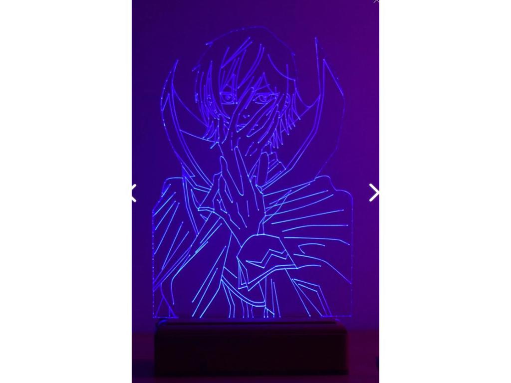 Аниме Код Гиас Лелуш 16 цветов Ночник