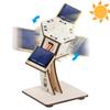 Solar Craft Kit, 3D Wooden Puzzle (Rotating Satellite DIY)  STEM Educational Toy for Independent Research and Experiments  Solar Energy Science Model