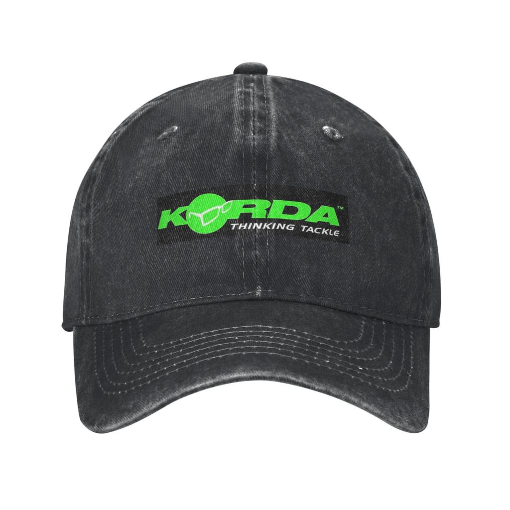 Кепка из джинсовой ткани с логотипом Korda Fishing Повседневные бейсболки Регулируемая кепка Летние Унисекс Бейсболки