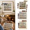 Retro Country House Stitching Pattern 12-Month Cross Stitch Kit, DIY Four Seasons Embroidery Seasonal Healing Hobby Gift for Craft Lovers Stamped Set