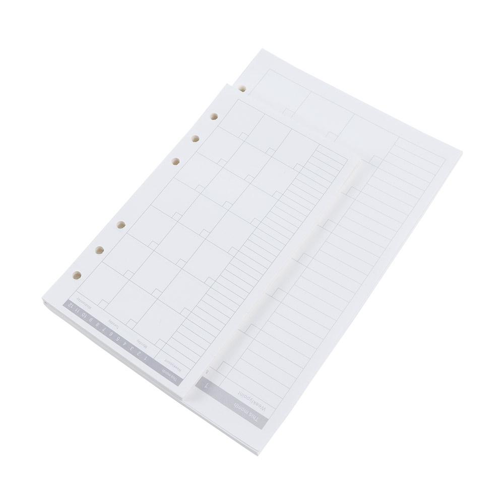 Daily Planner A5 A6 A7 Dot Paper Refill Binder Inside Page Loose Leaf Inner Page Notebook Refill