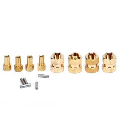 Прочный Латунный Шестигранный Удлинитель Колеса для Axial SCX24 90081 124 RC Трагги Аксессуары