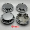 4Pcs/lot Blank No Logo 64mm Wheel Center Cap ABS Auto Wheel Hub Cap Rim Refit Creative Decoration Hubcap Dust Cover Accessories