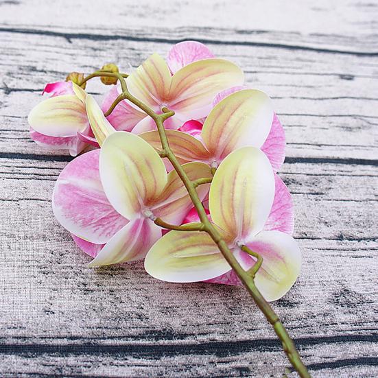 1 шт. 6 головок искусственная бабочка орхидея шелковый цветок домашний декор для свадебной вечеринки