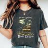 Футболка с принтом Дракон и Книги Я не книжный червь Футболка Фэнтези Чтение Футболка с графическим принтом Дракон и Книги Унисекс Топы с коротким рукавом