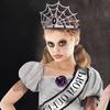 2 шт./комплект украшения для костюма паутина повязка на голову готический сияющий паук королева корона бриллиант