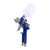 Blue Gravity Feed HVLP Mini Air Paint Spray Gun Low Pressure 0.8mm Nozzle 100ml