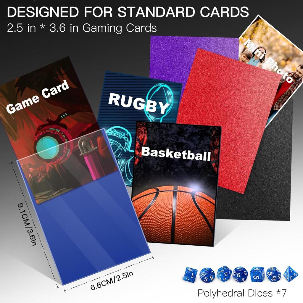 500 Count Card Sleeves for Trading Cards, Matte Deck Guard Card Sleeves, Card Protectors Sleeves for MTG, Baseball/Sports Cards, Yugioh Card, Game