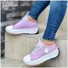 Canvas Ladies Casual Sneakers Autumn Brand Women's Casual Shoes Flat Lace-Up Walking Shoes for Women Ladies Shoes On Offer