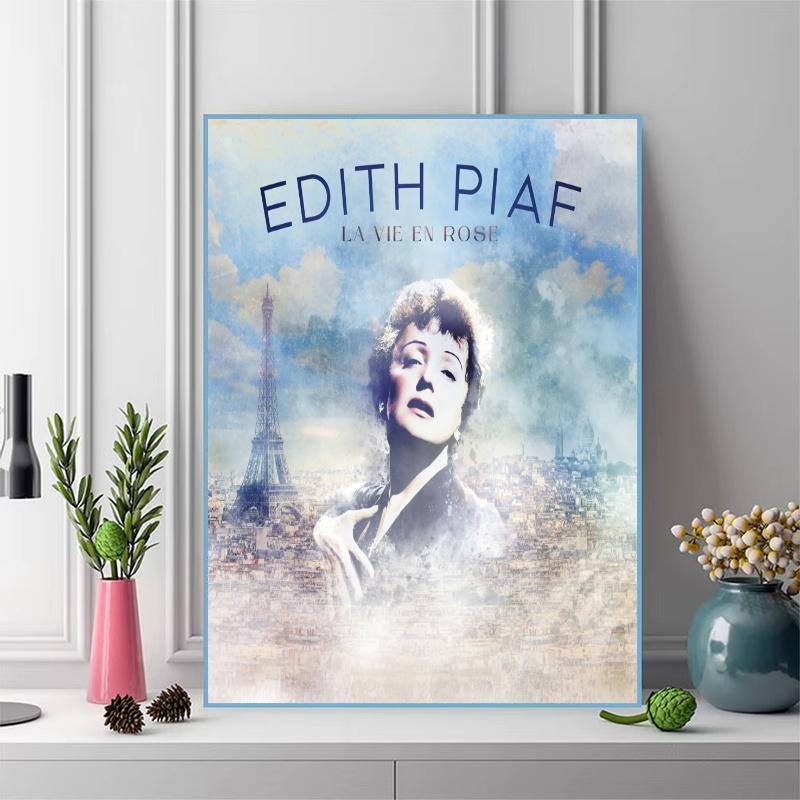 Édith Piaf Pattern 3pcs 100% Round Full Drill 5D DIY Diamond Painting Embroidery Cross Stitch Rhinestone Décor