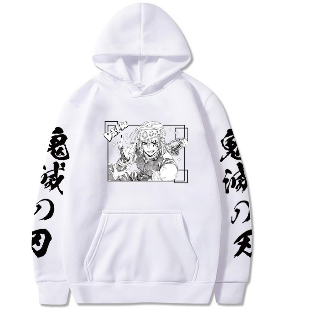 Kimetsu No Yaiba Harajuku Аниме Demon Slayer Hoodie Oversize Streetwear Kawaii Manga Uzui Tengen Крутые графические толстовки Топы