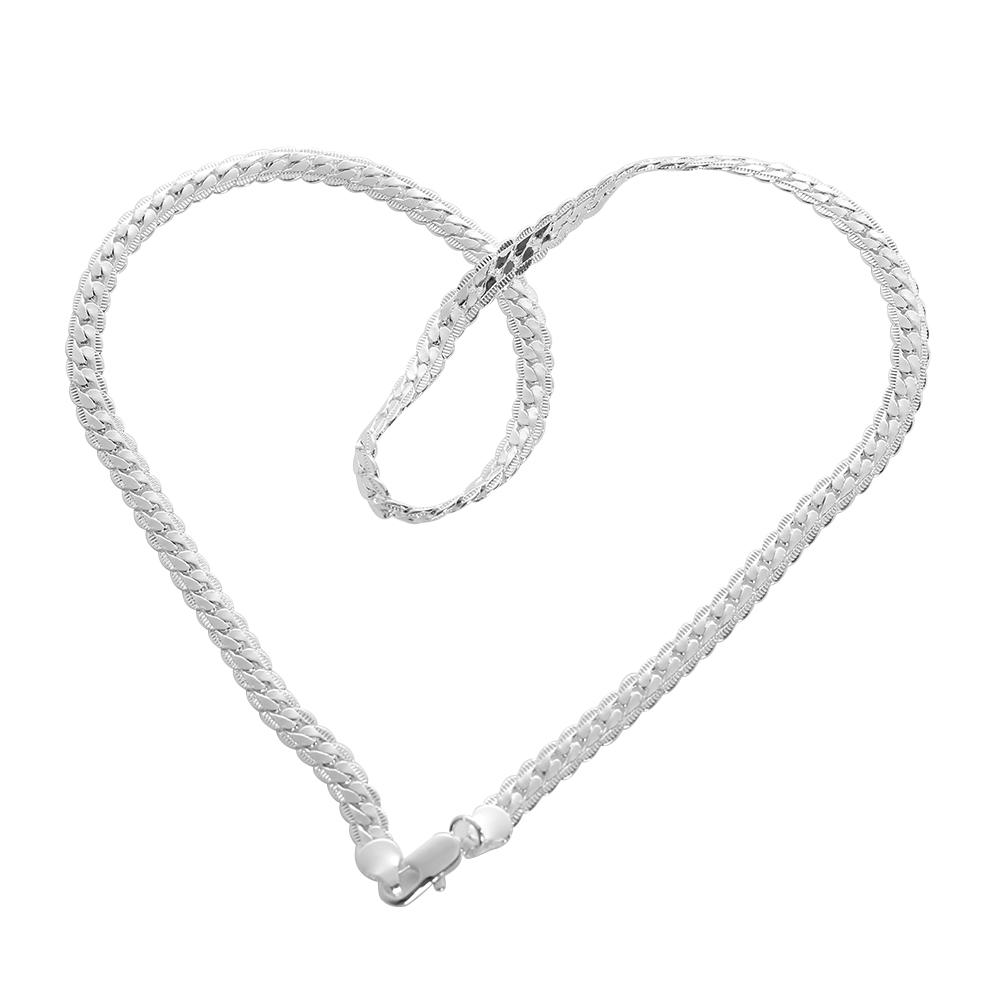 Gift Jewelry Charms Necklace 5MM Silver Plated 20" Inch Chain