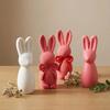 3D свеча-кролик, силиконовая форма, смола, DIY, пасхальный бантик, текстура, милые украшения для дома, простой дизайн для рукоделия