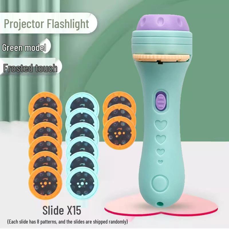 Children's Story Projector: Educational Luminous Toy with Cognitive Pattern Slides for Bedtime.