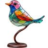 Современный стиль Акриловая фигурка птицы Красочные птицы Орнамент Настольная птица Украшение Настольный декор