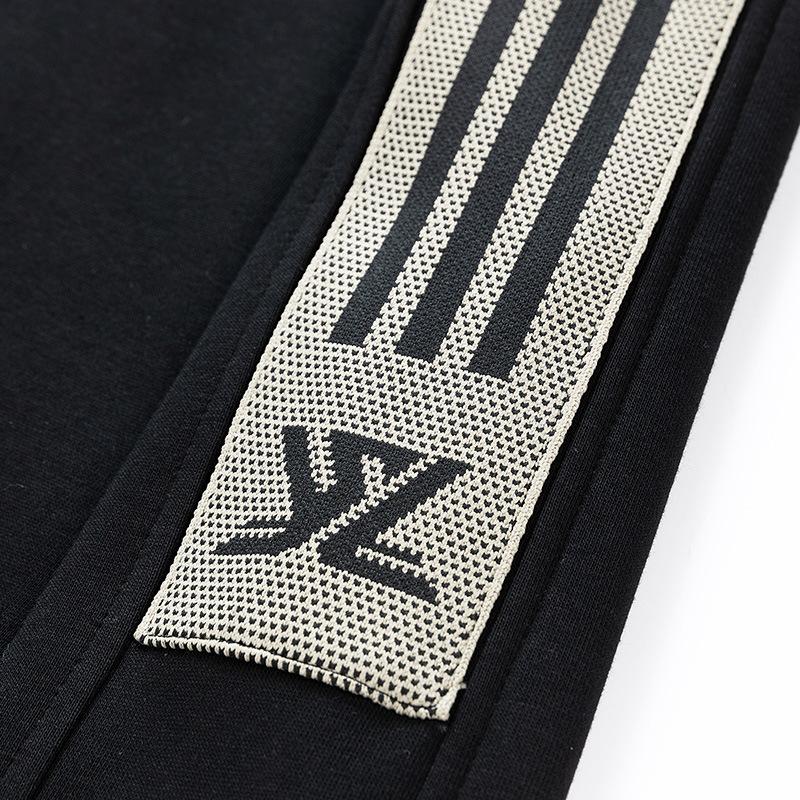 Весна и осень, большой мужской свободный круглый вырез, вышитая толстовка, модный мужской большой размер, цветная толстовка с блоками