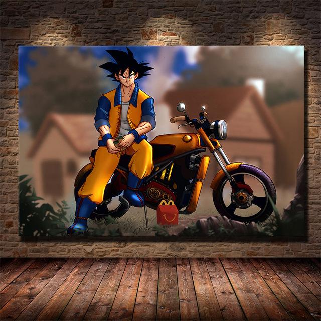 Классический японский аниме Dragon Ball Goku плакат холст картина детский подарок росписи гостиная спальня дома настенная картина украшение без рамки