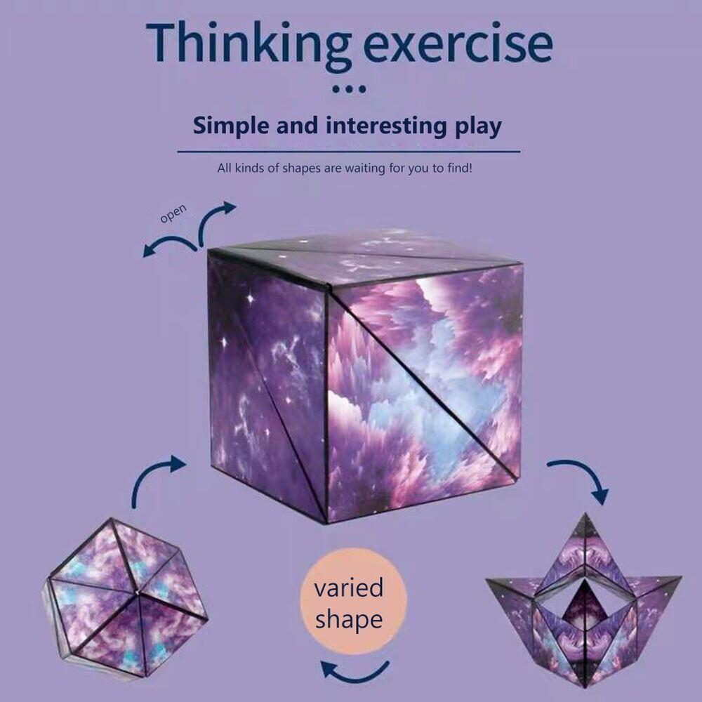 3D Волшебный куб Шашибо, коробка для изменения формы, антистресс, ручная флип-головоломка, игрушки в подарок