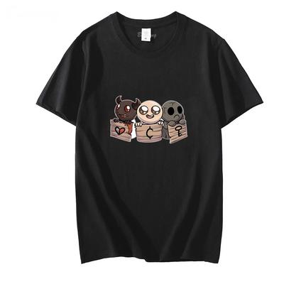 The Binding of Isaac Рогалик Религия Футболки МУЖСКИЕ Мультяшные Горячие Игровые Футболки Футболки Весна и Лето Уличный Стиль