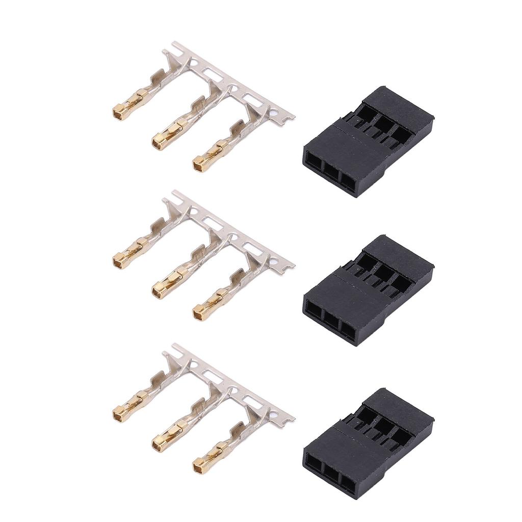 100PCS 11.010 Male JR Plug DIY JR Pin Kit Gold Plating JR Connector for Electronic Equipment