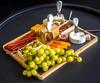 Bamboo Tray Serving Board for Cheese, Snacks, Cold Meats, Appetizers, Knives