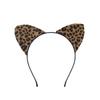 Повязка на голову с ушками леопарда, уши животных для костюмированного косплея или украшения вечеринки, уши для женщин