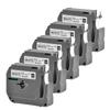 5Packs MK 231 Ribbon Compatible Brother Mk 231 M-K231 12MM Black On White Label Tape for Brother P-touch Printer PT-80 PT-M95