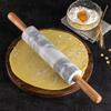 Wooden Handle Dough Roller Smooth Surface Rolled-out Dough Stick Marble Rolling Pin Cookie