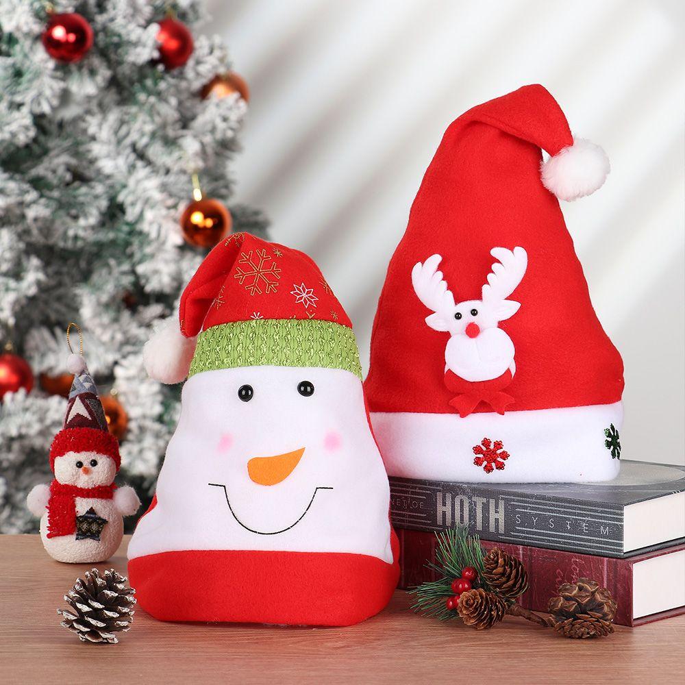 For Adult Children Classic Lovely Plush Festival Supplies Christmas Hat Santa Claus Cap