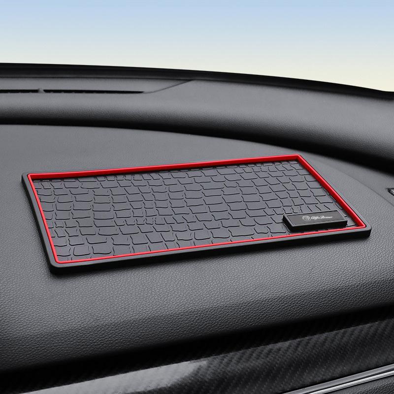 XTXG4 Car Anti-skid pad Dashboard Phone anti-slip Storage Mat Accessory For Alfa Romeo Giulietta GT 159 147 156 Mito Giulia F1 Stelvio