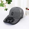 Летняя шляпа-вентилятор для мужчин и женщин, сетчатые бейсболки, вышитая шляпа с козырьком, уличная шляпа от солнца с вышивкой букв