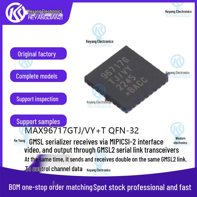 MAX96717GTJ/VY+T QFN-32 SerDes IC Chip