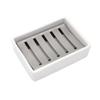 Fast Drying Storage Tray Stainless Steel Draining Rack Soap Container Box Soap Dish Sponge Holder