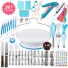 Cake Turntable Set Nordic 207-piece Baking Tool Set Piping Nozzle Spatula Cake Handmade Turntable