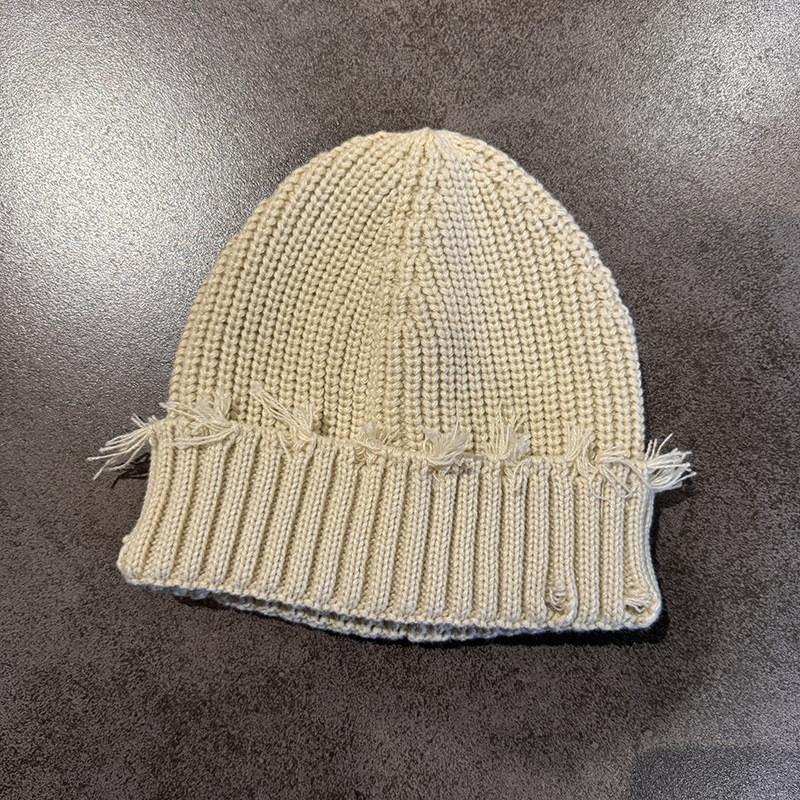 Вязаная однотонная шапка Зимний уличный стиль Теплая шапка-бини для повседневной носки