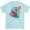 Hatsune Miku Light Blue Chibli Print Tee Light Unisex T-shirt