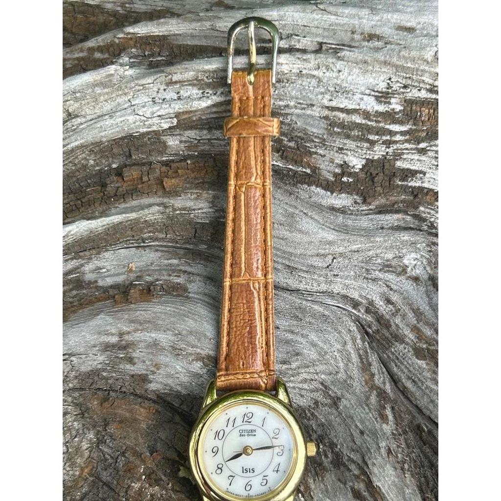Б/у Рабочий продукт CITIZEN Eco-Drive Isis GN-0-S Золотисто-коричневый
