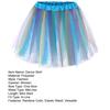 Women Tulle Dance Skirt Elastic Waist Rainbow Color Ballet Tutu Petticoat Colorful Short Rockabilly Underskirt