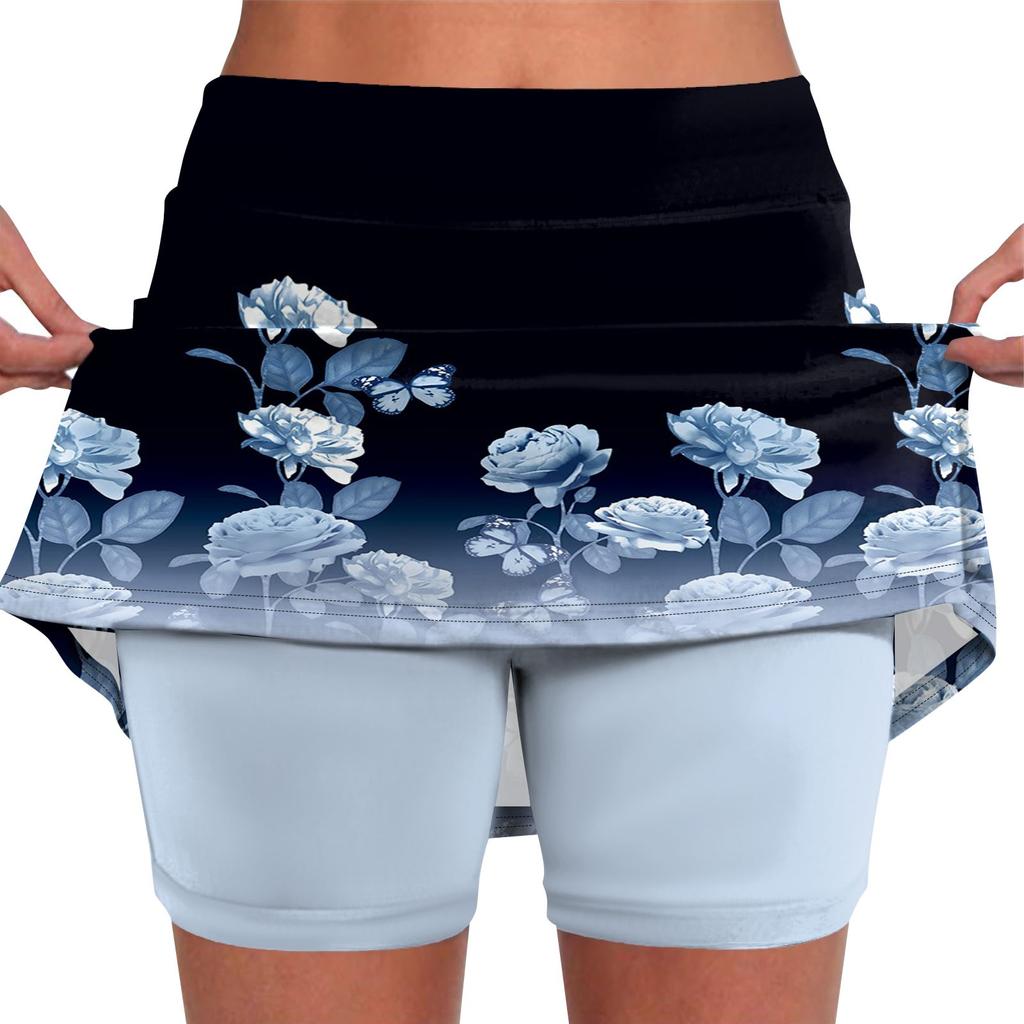 Эластичные брюки-кюлоты для йоги для женщин, спортивные шорты с принтом, легкие узкие однотонные бегуны с высокой талией
