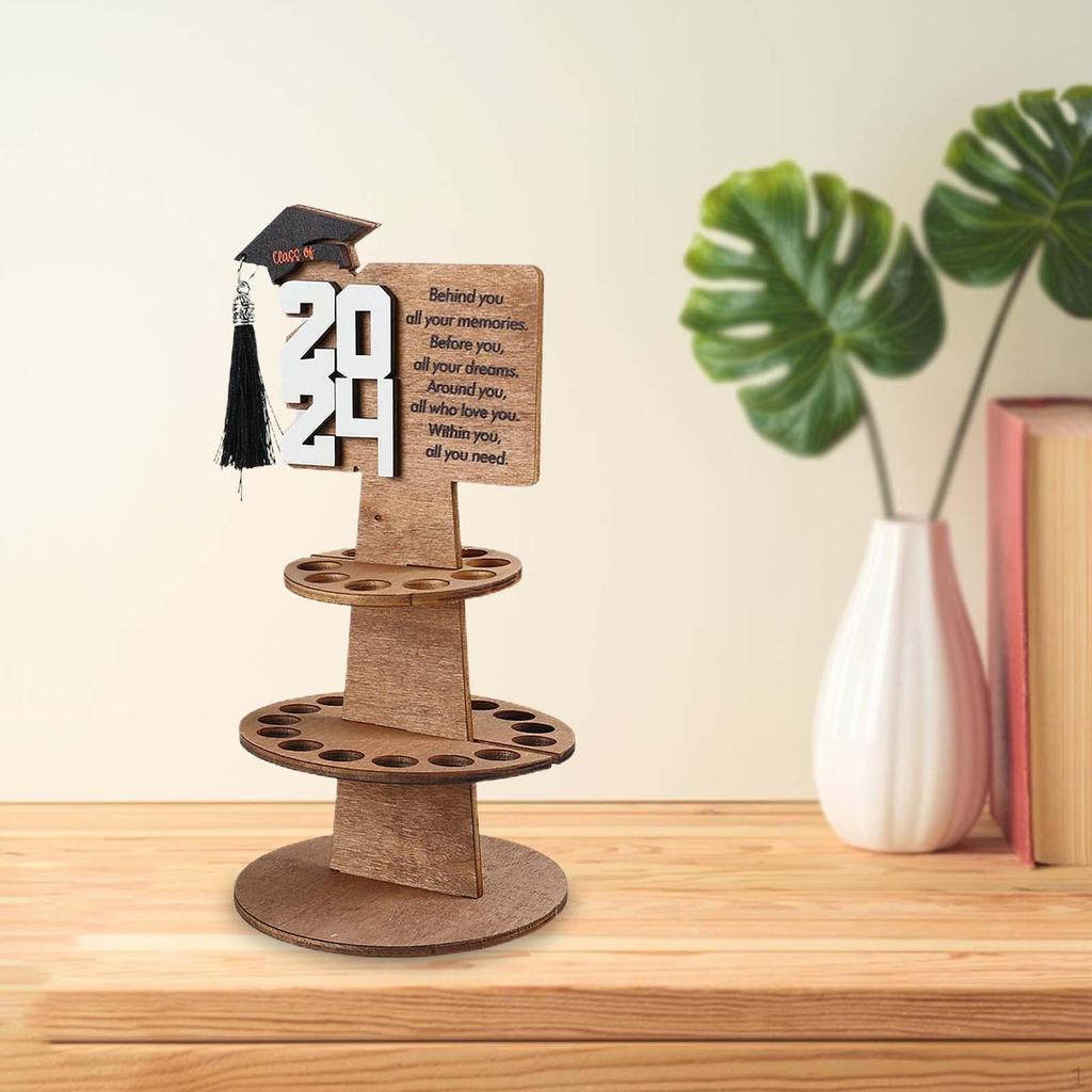 Подарок на выпускной держатель для денег, принадлежности для вечеринок, деревянное уникальное дерево, креатив