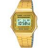 Восстановленные цифровые часы Casio с будильником и секундомером, из нержавеющей стали, A168WG-9WDF A168WG-9W, унисекс