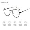 Fashion Korean Style Round Women Glasses Computer Frame Metal Anti Blue Light Spectacles Eyeglasses