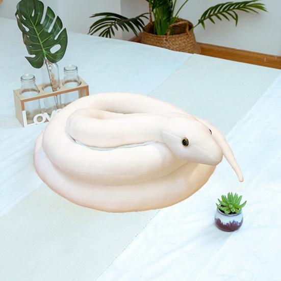 Snake Plush Toy Realistic Colorful Snake Plushie Educational Stuffed Doll Home Office Bedroom Decoration Prank Prop Kids Adults Christmas Gift