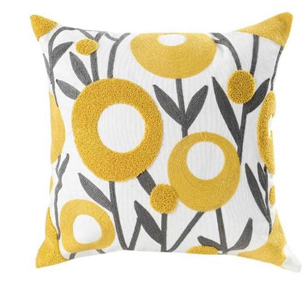 2D Floral Printed Pillowcase, Modern Fashion Home Bedroom Decoration, Living Room Sofa Cushion Cover, Flat Printing Short Plush