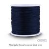 100M X 0.8mm Nylon Chinese Knot Cord Rattail Macrame Shamballa Thread String Dark Blue