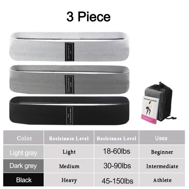 1/2/3PCS Elastic Bands Fitness Resistance Bands Yoga Pilates Hip Circle Expander Bands Gym Training Home Workout Equipm Practical Use